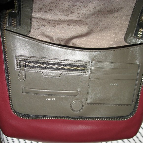 Anya Hindmarch Maxi Zip Studded Bi-Color Hobo/ Shoulder Bag - Picture 9 of 14